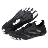 Ultrabequeme barfubschuhe aus echtem leder – raphael – Schwarz