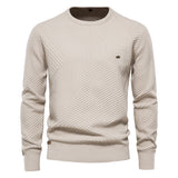Unifarbener Pullover für Männer - GREG – Khaki