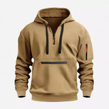 Lars | Hoodie mit Reißverschluss – Khaki