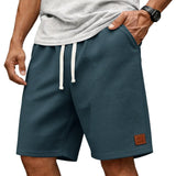 Garenix - Strukturierte Athleisure-Shorts – Marineblau