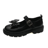 Klassische Dirndl Schuhe für Damen | Schwarz – Schwarzer Bogen