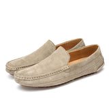 Albert - Mokassins aus Wildleder – Khaki