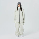 Unisex Stilvoll Skianzug | Zweiteiliges Set – Weiß
