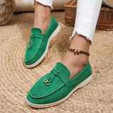 Faye - Lässige flache Schuhe – Grün