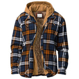 Valdas - Langärmelige Kapuzen Jacke – Blau