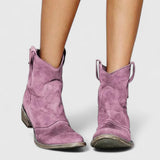 Caroline | Vintage Ankle Boots mit Stil – Rosa