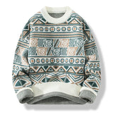 Benjamin | Vintage Isländischer Pullover – WEISS