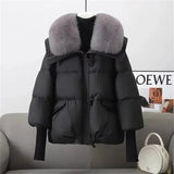 Arctic Lux™ Premium - PufferJacke mit Luxuriösem Pelzkragen / Maximaler Schutz vor Kälte mit Stil! – Schwarz