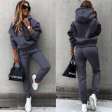 Mina - Jogginganzug Set – Dunkelgrau (Begrenzter Vorrat)