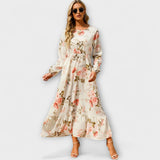 Bohemian Maxi Dress – Weiß