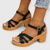 Lumina | Komfortable Mode-Sandalen – Schwarz