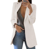 Damen-Blazer mit klarer Schnittführung | berufliche Ausrichtung – Weiß
