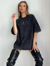 Oversized T-Shirt für Damen – Urban, Lässig & Streetstyle-ready – Schwarz