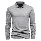Jared – klassisches poloshirt – Hellgrau