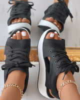 Layla - Schnürschuhe – Schwarz