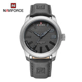 NAVIFORCE Herren Armbanduhr Militär Sportlich Stoßfest Wasserdicht Leder Uhr Casual Fashion – SGYGY