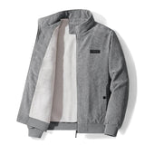 Udo - Cordjacke mit Fleecefutter – Grau