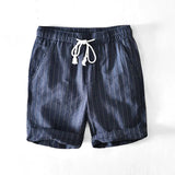 Noah - Shorts mit dehnbarem Bund – Marineblau