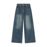Herren Vintage Baggy Jeans | Straßenkleidung-Stil – Blau