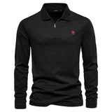 Jared – klassisches poloshirt – Schwarz