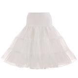 Freja - Tüll-Unterrock im Vintage-Stil für Damen – Beige
