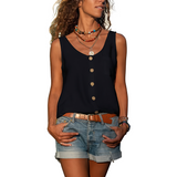 Nyla - Damen-Tanktop im trendigen Design – Schwarz