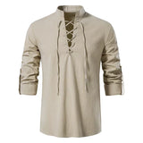 Leinenhemd aus Baumwolle – Khaki