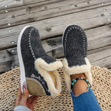 Kuschelige Damenstiefel | Winter – Grau