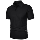 Horatio - Knitterfreies Sommer-Poloshirt – Schwarz