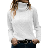 Jocelyn | damen rollkragenpullover – Weiß