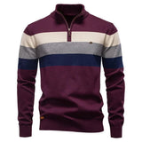 Neuhaus - Stilvoller Pullover mit Stehkragen – Weinrot