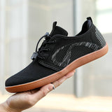 Miles - Schnürschuhe mit Netz-Oberfläche – Schwarz