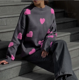 Katja | weicher pullover – Dunkelgrau