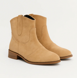 Linde | Wildleder Westernstiefel – Braun