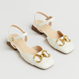Novara | Offene Sandalen – Weiß