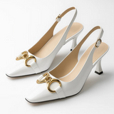 Novara | Slingback  Absätze – Weiß