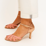 Calista | Offene Sandalen mit Stilettoabsatz – Rosa