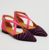 Zebra Chic Ballerina – Lila/Schwarz