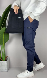 Astretto | Stretch Cargo Hose – Marineblau