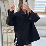 Oversized Blazer Damen - Eleganter Business Casual Blazer – Schwarz