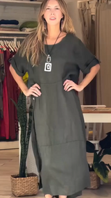 Chiara | Midi-Kleid – Grün