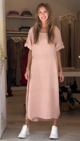 Chiara | Midi-Kleid – Rosa