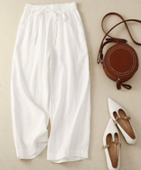 Nanette | Weites Bein Hose – Weiß