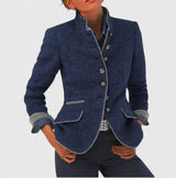 Lina - Chic Vielseitiger Blazer – Blau