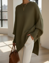 Maglione – Oversize-Pullover – Olivgrün