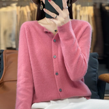 Hannah | Merinowolle Cardigans – Rosa