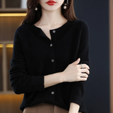 Hannah | Merinowolle Cardigans – Schwarz