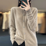 Annabel | Merinowolle Cardigans – Braun