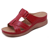 Toby | Sandalen Comfort Step – Rot