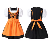 Klara | Kinder Dirndl-Set für Mädchen – Orange
